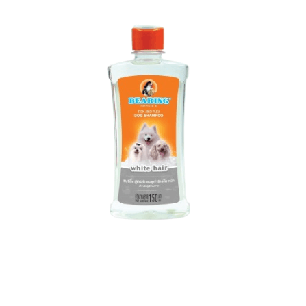 แชมพูกำจัดเห็บหมัดสำหรับสุนัข BEARING สูตร TICK & FLEA ขนาด 150ML สำหรับสุนัขขนขาว_0